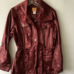 Ruby Rd. Long sleeve Women's Burgundy Jacket